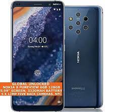 NOKIA 9 PUREVIEW TA-1082/A-1087 6gb 128gb Five Cameras 12mp 5.99